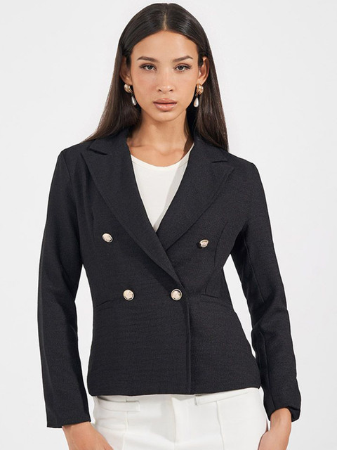Styli Women Regular Fit Regular Length Double Breasted Blazer