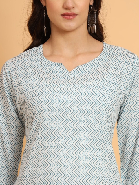 AAYUMI Women Striped Cotton Top - Image 2