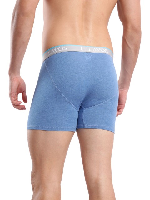 LAVOS Cotton Solid Mid-Rise Bamboo Antimicrobial Trunk-LM2003NAUTICALBLUEHEATHER-S - Image 4