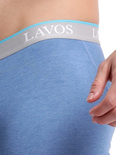 LAVOS Cotton Solid Mid-Rise Bamboo Antimicrobial Trunk-LM2003NAUTICALBLUEHEATHER-S - Image 6