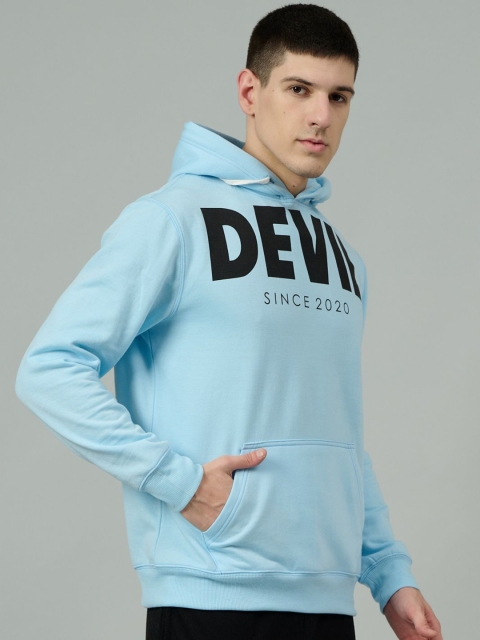 GO DEVIL Men Printed Hooded Sweatshirt - Image 3