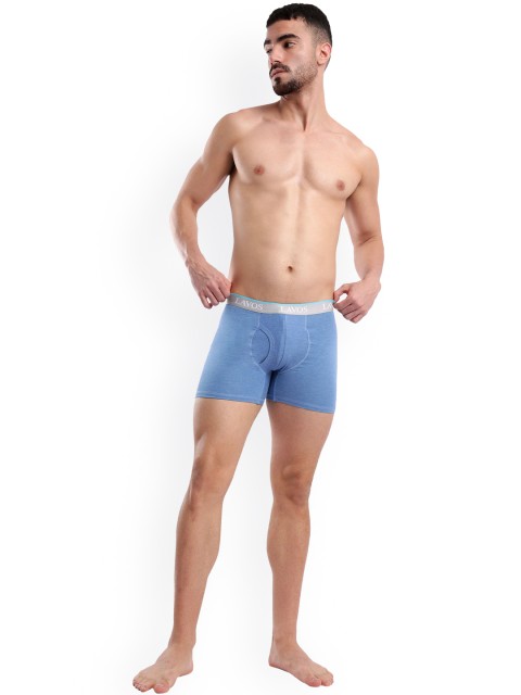 LAVOS Cotton Solid Mid-Rise Bamboo Antimicrobial Trunk-LM2003NAUTICALBLUEHEATHER-S - Image 5