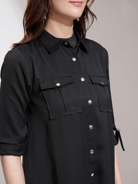 ESPYR By Tokyo Talkies Button-Down Longline Shrug - Image 3