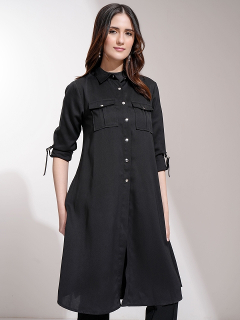 ESPYR By Tokyo Talkies Button-Down Longline Shrug - Image 2