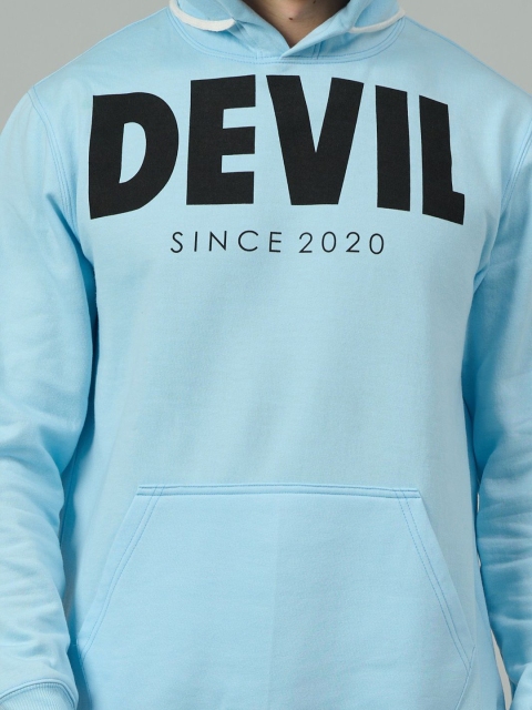 GO DEVIL Men Printed Hooded Sweatshirt - Image 2