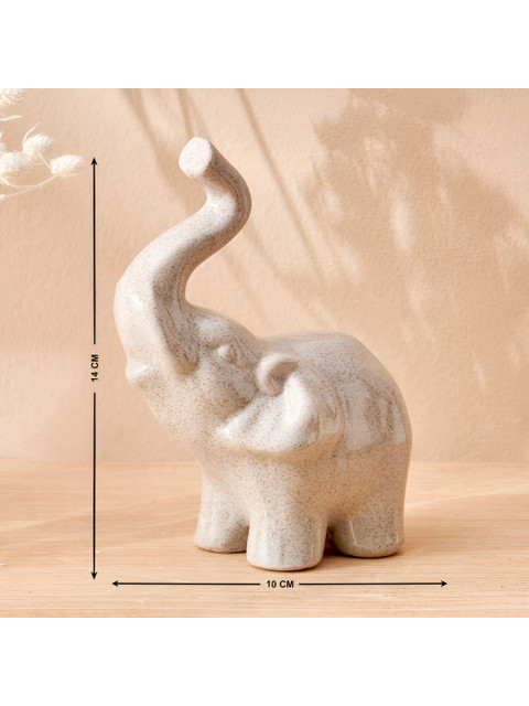 Home Centre Divine Scentscape Grey and White Ceramic Elephant Diffuser Set - Image 5