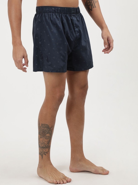 Calvin Klein Underwear Printed Pure Cotton Boxer - NM2693QP2-DIAMOND LOGO INK - Image 2