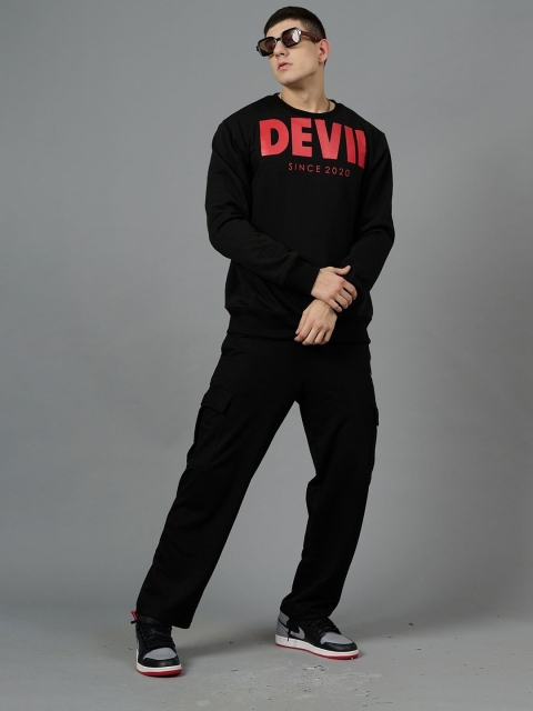 GO DEVIL Men Printed Oversized Sweatshirt - Image 7