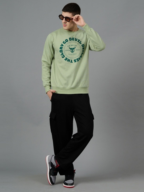 GO DEVIL Men Printed Pullover Sweatshirt - Image 7