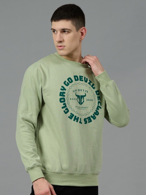 GO DEVIL Men Printed Pullover Sweatshirt - Image 3