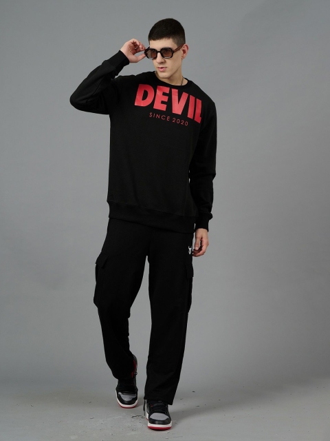 GO DEVIL Men Printed Oversized Sweatshirt - Image 6