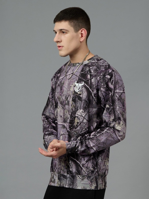 GO DEVIL Men Printed Woolen Winter Sweatshirt - Image 4
