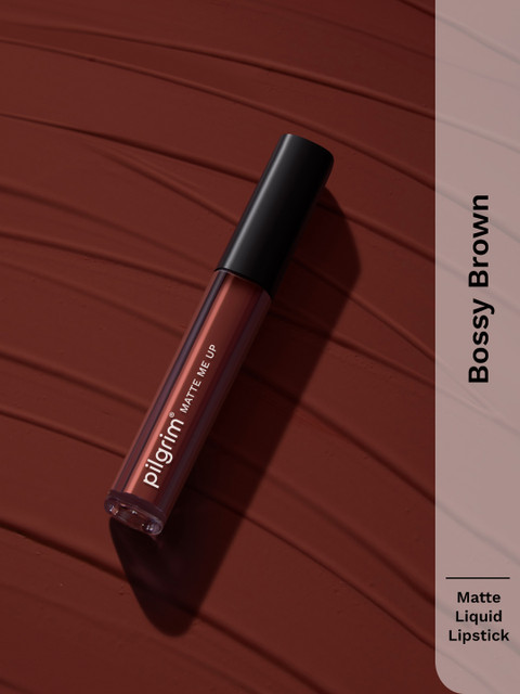 Pilgrim Matte Me Up Long Lasting Liquid Lipstick - 3ml - Bossy Brown - 03