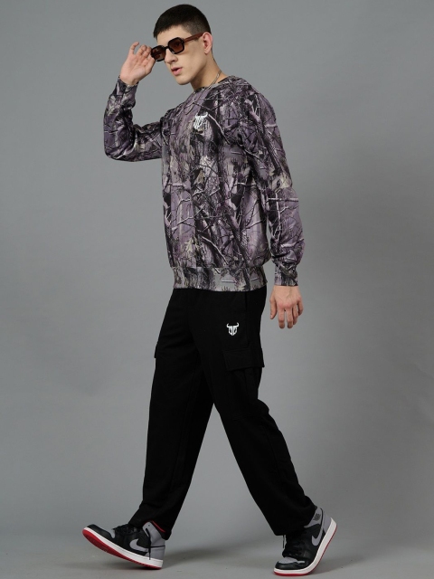 GO DEVIL Men Printed Woolen Winter Sweatshirt - Image 7