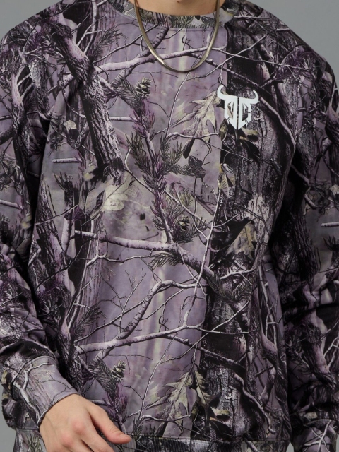 GO DEVIL Men Printed Woolen Winter Sweatshirt - Image 2