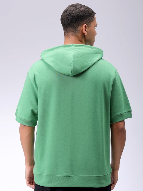 The Indian Garage Co Men Solid Hooded Sweatshirt - Image 6