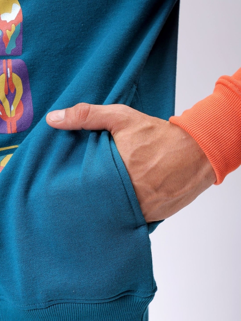 The Indian Garage Co Men Printed Hooded Sweatshirt - Image 3