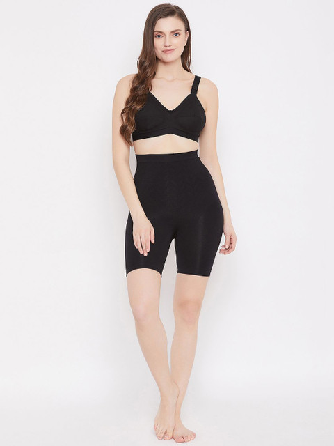 SECRETS BY ZEROKAATA Women Solid Seamless Tummy & Thigh Body Shapewear