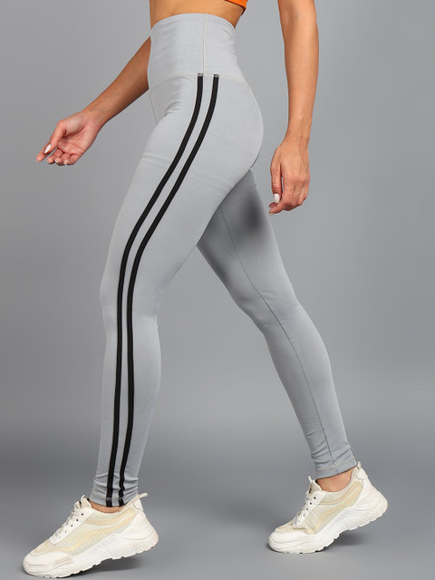 Rock Paper Scissors Women High Rise Rapid-Dry Striped Tights