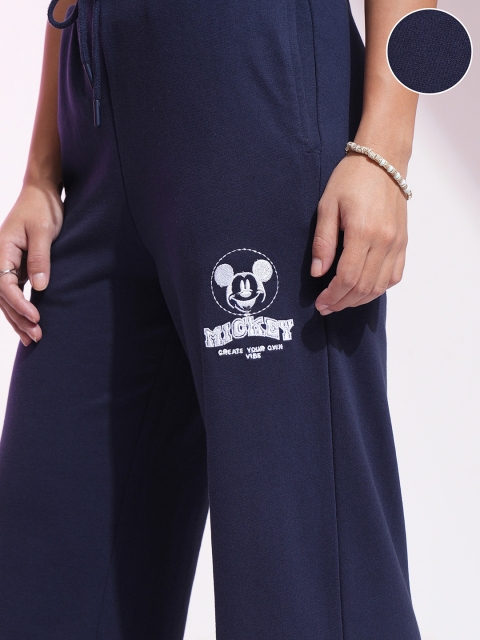 Tokyo Talkies Disney Women Varsity Mickey Embroidered Trackpants - Image 6
