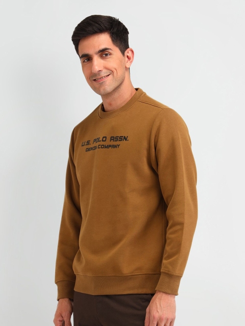 U.S. Polo Assn. Denim Co. Men Brand Logo Printed Cotton Sweatshirt - Image 3