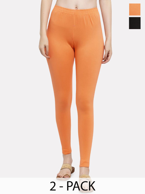 Trend Level Women Pack Of 2 Ankle Length Leggings