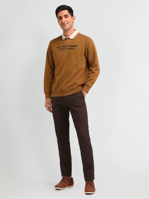 U.S. Polo Assn. Denim Co. Men Brand Logo Printed Cotton Sweatshirt - Image 5
