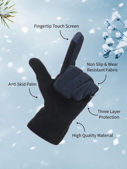 FabSeasons Unisex Acrylic Winter Gloves - Image 6
