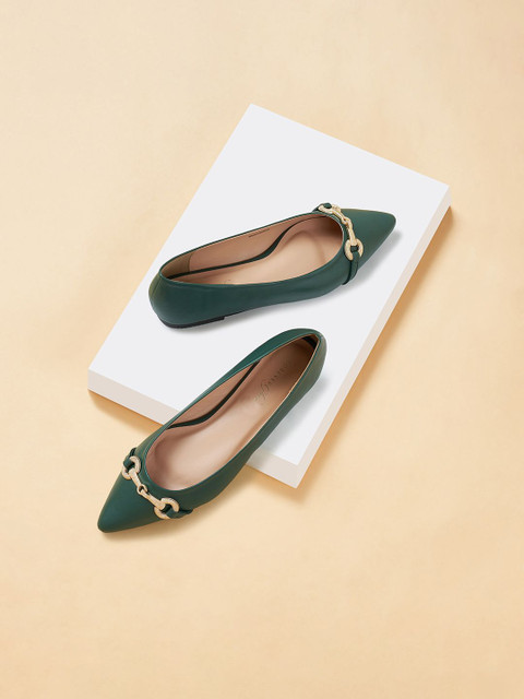 Forever Glam by Pantaloons Women Colourblocked Ballerinas with Bows Flats