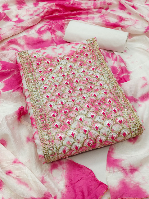 Maroosh Ethnic Motifs Sequinned Embroidered Unstitched Dress Material