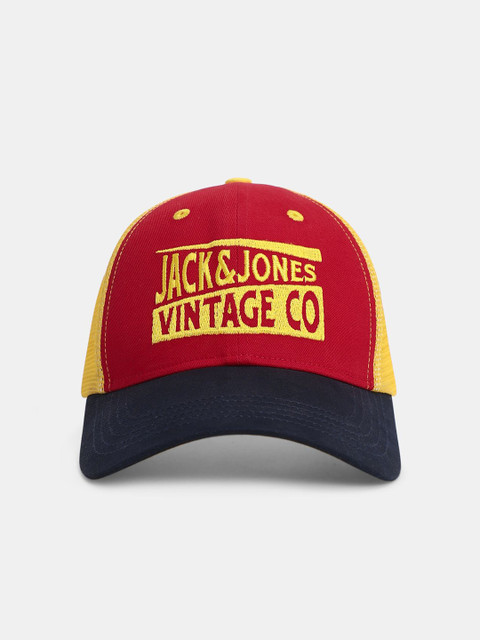 Jack & Jones Men Colourblocked Cotton Baseball Cap - Image 2
