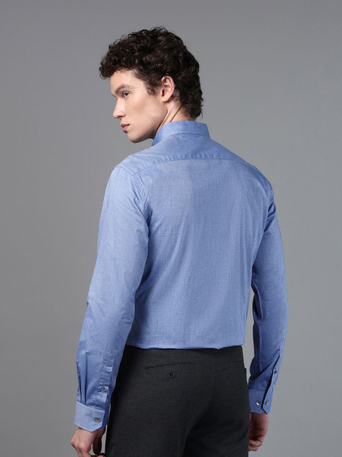 DON VINO Men Comfort Button-Down Collar Solid Cotton Slim Fit Formal Shirt - Image 4
