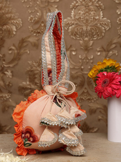 Dhrohar Embroidered Embellished Potli Clutch