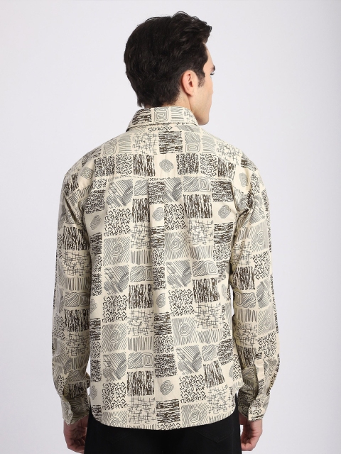 Beyoung Men Abstract Printed Shacket - Image 4