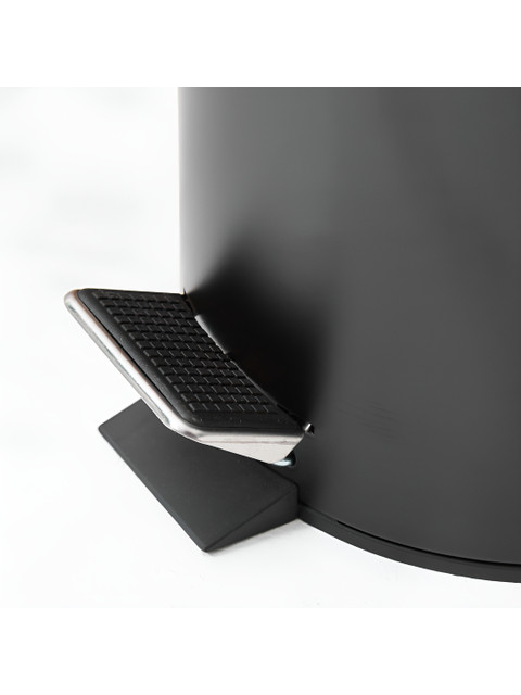 Home Centre Black Stainless Steel Pedal Waste Bin - 3L - Image 7