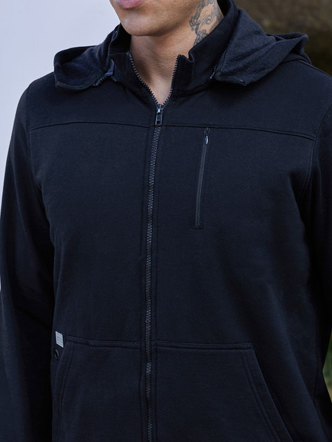 Campus Sutra Men Long Sleeves Hooded Sweatshirt - Image 2