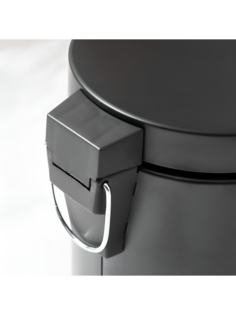 Home Centre Black Stainless Steel Pedal Waste Bin - 3L - Image 6