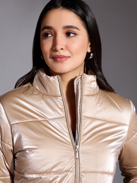 20Dresses Women Mock Collar Solid Casual Puffer Jacket - Image 2