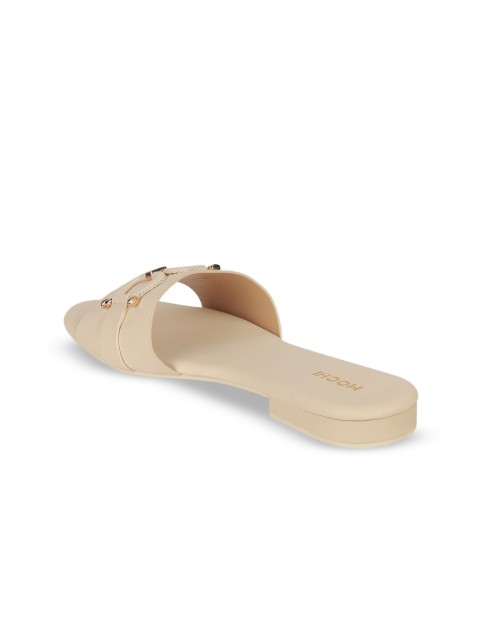 Mochi Women Open Toe Flats with Buckles - Image 3