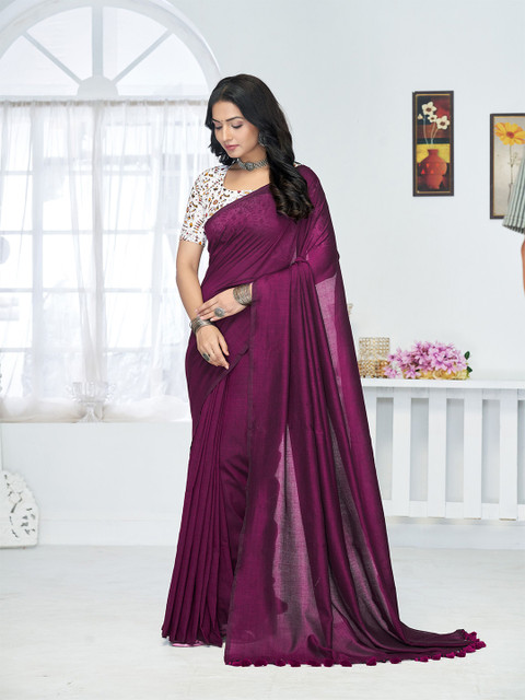 Anouk Pure Cotton Khadi Saree - Image 2
