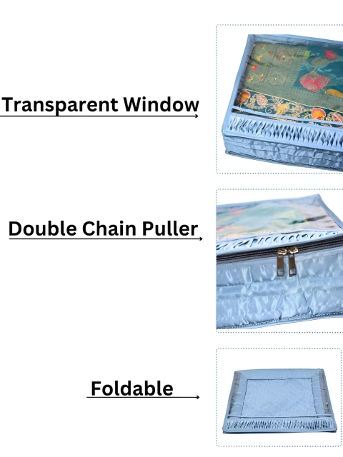 Ajabh Grey 3 Pieces Water Resistant Wardrobe Cloths Organisers - Image 4