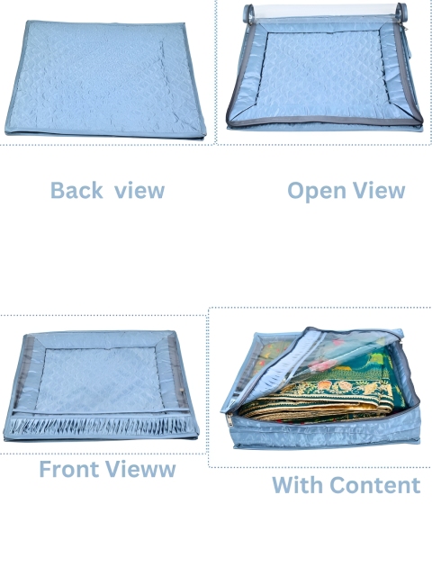Ajabh Grey 3 Pieces Water Resistant Wardrobe Cloths Organisers - Image 5
