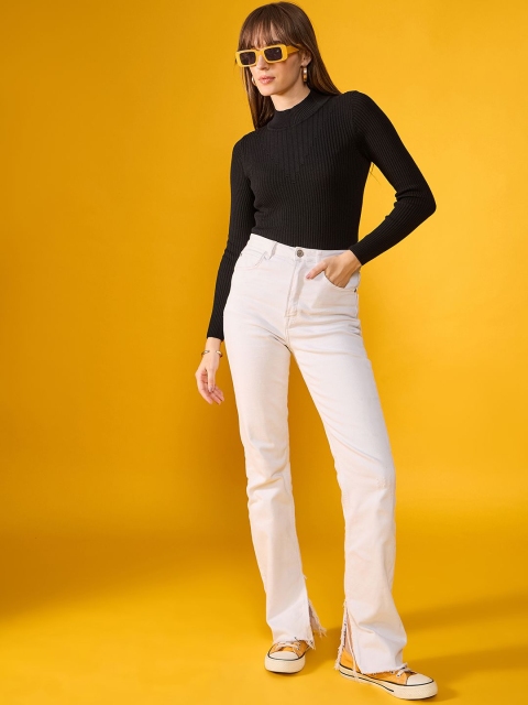 98 Degree North Women Cotton Striped Long Sleeves Pullover - Image 5