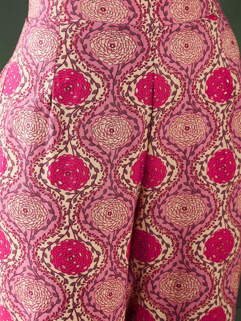Sangria Printed Tunic With Trouser - Image 3