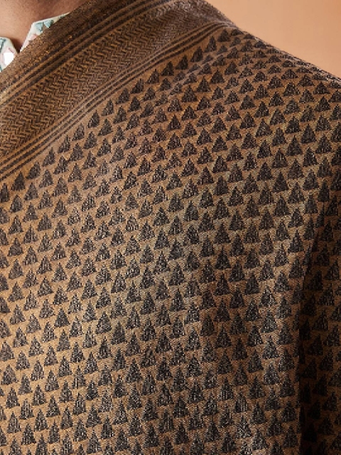 Pashmoda Men Woven Design Stole - Image 5