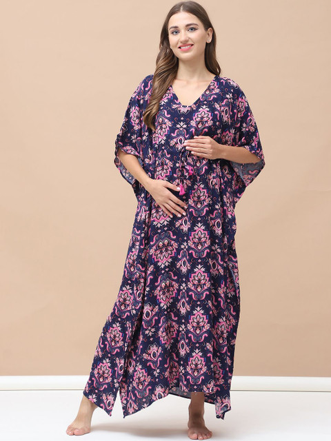 Secret Wish Printed Maxi Nightdress