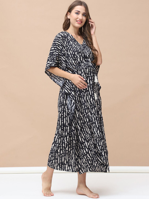 Secret Wish Women Abstract Printed Nightdress - Image 3