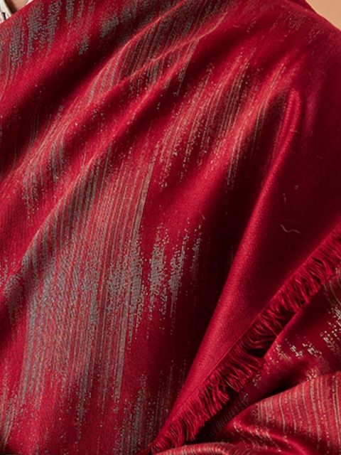 Pashmoda Men Woven Design Stole - Image 6