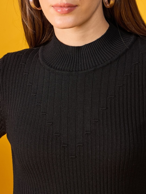 98 Degree North Women Cotton Striped Long Sleeves Pullover - Image 2