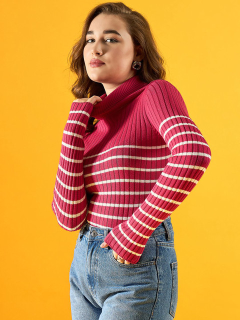 98 Degree North Women Striped Pullover - Image 3